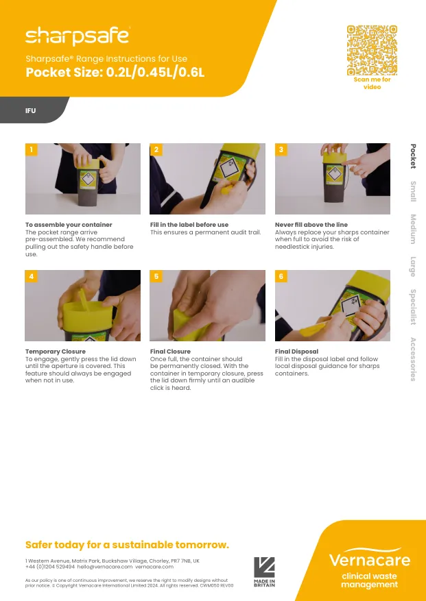 Sharpsafe® IFU Poster - 0.2-0.6L Image